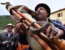 May 1st, Cocullo: Festa di San Domenico e dei Serpari (Feast of St. Domenico and the Snakes)